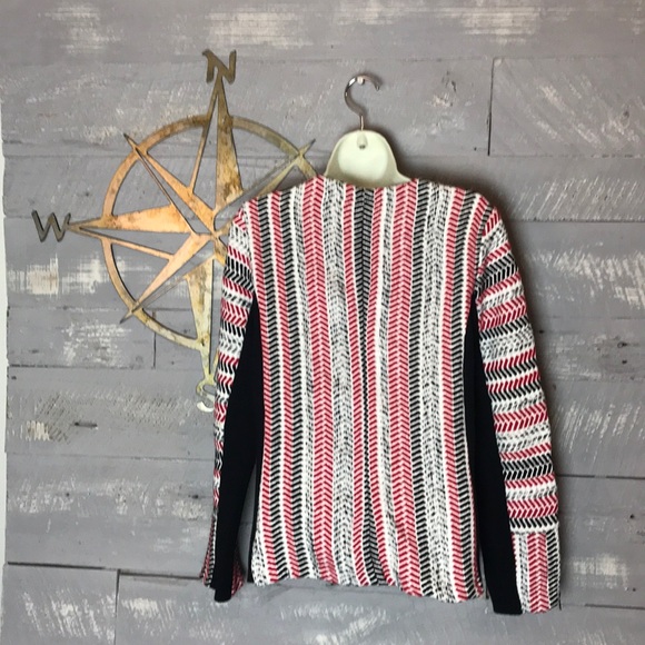 Chico’s pattern mix textured cardigan sweater - Picture 2 of 7